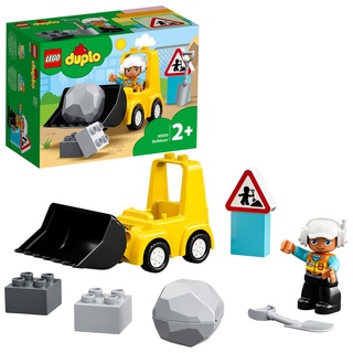 LEGO 10930 DUPLO Radlader, Spielzeug-Set mit Baufahrzeug für Kleinkinder ab 2 Jahren, Förderung der frühkindlichen Entwicklung und Feinmotorik