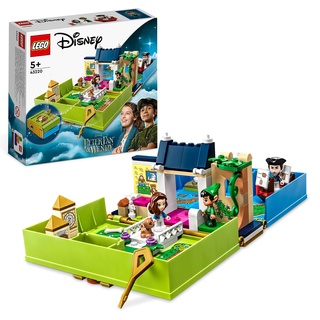 LEGO Disney Classic Peter Pan & Wendy – Märchenbuch-Abenteuer Spielzeug-Set, tragbares Spielset mit Micro-Puppen und Piratenschiff, Reise-Spielzeug für Kinder ab 5 Jahren 43220