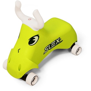 SLEX RodeoBull Rutschfahrzeug in grün Kinder Rutschauto ABEC 3 Longboard Rollen bis 35kg