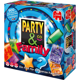 JUMBO Spiele Party & Co. Family - Der Klassiker für jede Partyspiel die ganze Familie ab 8 Jahren Familienspiel Mehrfarbig