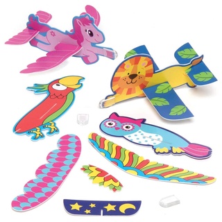 Baker Ross AT910 fliegende Gleiter, Bumper-Sortiment - für Kinder, Mitgebsel und kleines Spielzeug für Kinder, 12 Stück