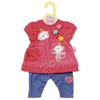 Zapf Creation® Puppenkleidung Dolly Moda Hängerchen mit Hose, für 43 cm Puppen rot
