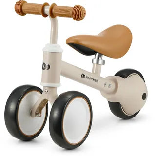 Kinderkraft Laufrad CUTIE, Lernlaufrad, Kinderlaufrad, Lauflernrad, Fahrrad ohne Pedale, Dreirad, Aus Metall, Modernes Design, Sichere Konstruktion, für Kinder ab 1 Jahr, Beige