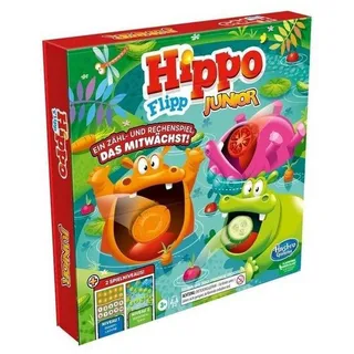 Hasbro Spiel, Familienspiel HASD0085 - Hippo Flipp Junior, Brettspiel, für 2-4..., Kinderspiel