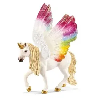 schleich Spielfigur BAYALA 70576, ab 5 Jahre, Geflügeltes Regenbogeneinhorn Stute, 15 x 18 cm