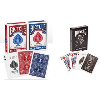 Bicycle 1020181 Guardians Spielkarten zum Sammeln, schwarz, Poker & Rider Back 2 Pack