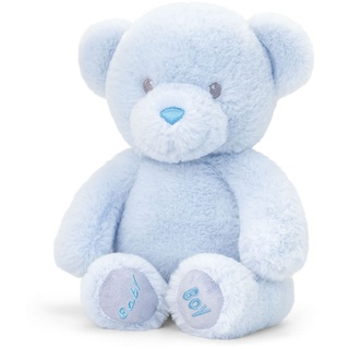 tachi Mittel großes Plüschtier Bärchen blau, Baby Kuscheltier 20 cm, Stofftier Teddy sitzend