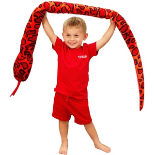 Toyland® 170 cm (5,5 Fuß) riesige zweifarbige Plüschschlange – 5 Verschiedene Designs – Plüschtiere für Kinder