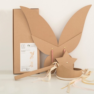 DIY Kostüm für Kinder Fairy Karton natur mehrfarbig, Designer Koko Cardboards