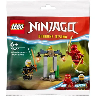 LEGO® LEGO Ninjago Kais und Raptons Duell im Tempel, Konstruktionsspielsteine, (47 St) bunt