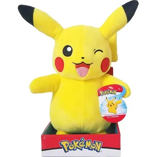 Pokemon Plüschfigur Wave 6 (30cm) Kuscheltier Stofftier-Pikachu zwinkernd - Beige