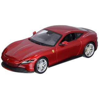 Bburago Ferrari Roma: Modellauto im Maßstab 1:24, Ferrari Race & Play Serie, Türen beweglich, rot (18-26029)