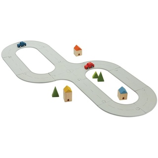 Plantoys Spielzeug-Auto »Straßen und Schienen Set mittel« grau