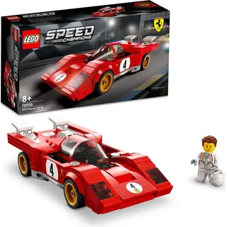 LEGO Speed Champions 1970 Ferrari 512 M Bausatz für Modellauto, Spielzeug-Auto, Rennwagen für Kinder, 2022 Kollektion 76906 - Beige