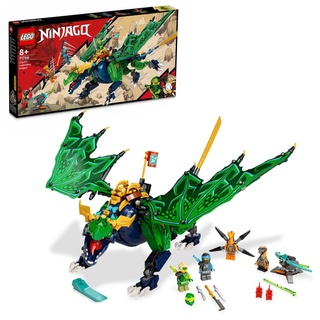 LEGO 71766 NINJAGO Lloyds legendärer Drache, Ninja-Spielzeug mit Drachen- und Schlangen-Figuren sowie 4 Minifiguren, darunter Lloyd und Nya, Gesch...