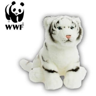 WWF Kuscheltier Plüschtier Weißer Tiger (30cm), sitzend weiß