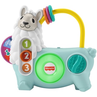 Fisher-Price Linkimals Lernspielzeug für Baby und Kleinkind mit interaktiven Lichtern und Musik, 123 Activiteit Lama, niederländische Version ​, HNM96
