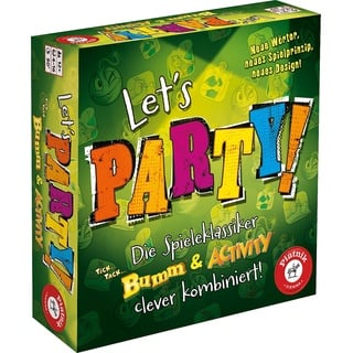 Piatnik 6382 - Lets Party | Activity und Tick Tack Bumm kombiniert | Für Spieleabende mit Freunden und Familie | Ab 12 Jahren | 4 bis zu 16 Spieler |