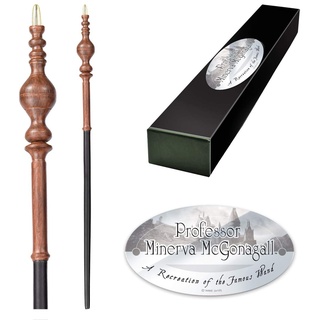 The Noble Collection - Professor Minerva McGonagall Character Wand - 16in (40cm) Wizarding World Wand with Name Tag - Harry Potter Film Set Movie Props Wands