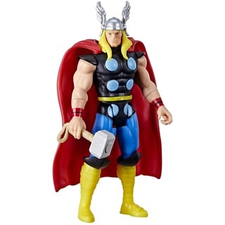 Hasbro Marvel Legends Series 9,5 cm große Retro 375 Collection Thor Action-Figur, 1 Accessoire