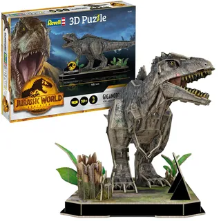 Revell 00240 Jurassic World Park Welt als 3D Puzzle entdecken, Bastelspaß für eine ganze Familie, farbg