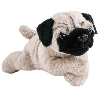 Kuscheltier Mops liegend 20 cm Hund Uni-Toys