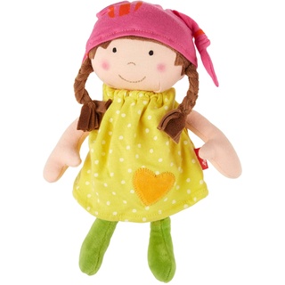 Sigikid SIGIKID Stoffpuppe Brenda Bilipup mit Namen personalisiert / Bestickt (Gelb), Puppe / Softdolls, Mädchen Babyspielzeug empfohlen ab 6 Monaten