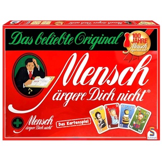 Schmidt - Brettspiel - Mensch ärgere dich nicht (inkl. Kartenspiel) Jubiläumsausgabe Original