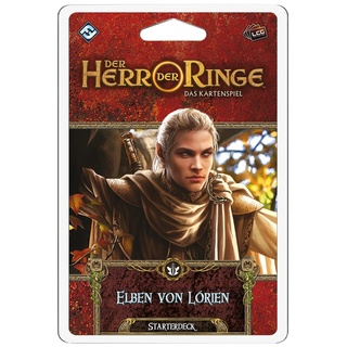 Fantasy Flight Games, Der Herr der Ringe: LCG – Elben von Lórien, Starterdeck, Expertenspiel, Kartenspiel, 1-4 Spieler, Ab 14+ Jahren, 30+ Minuten je Spieler, Deutsch