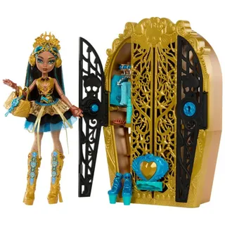 Mattel® Anziehpuppe Monster High Skulltimate Secrets Cleo De Nile Puppe gelb|schwarz