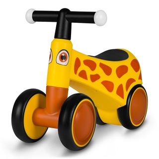 Lionelo Sammy Laufrad ab 1 Jahr, Fahrrad ohne Pedal für 12-36 Monate Babys, Lauflernrad mit 4 Rädern bis 25 kg, rutschfeste Griffe, Baby Spielzeug - Erstes Laufrad für Jungen und Mädchen