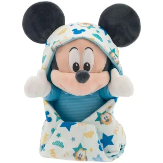 Disney Store Offizielles Baby Micky Maus Kleines Weiches Spielzeug, 27 cm, Plüschfigur mit Gestickten Details, Geeignet für Kinder Ab 0 Jahren