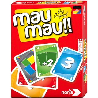 Noris 606264441 - Mau Mau, das weltbekannte Kartenspiel mit einem originellen Blatt, für 2 bis 6 Spieler ab 6 Jahren