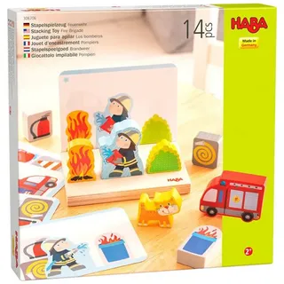 Haba Stapelspielzeug Stapelspielzeug Feuerwehr, unisex neutral bunt