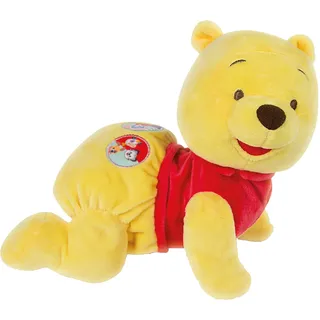 Disney Baby Winnie Puuh Krabbel mit mir - Kuscheliges Lernspielzeug für Babys & Kleinkinder, Plüschtier Motorik, Förderung der Entwicklung, 59098 von Clementoni