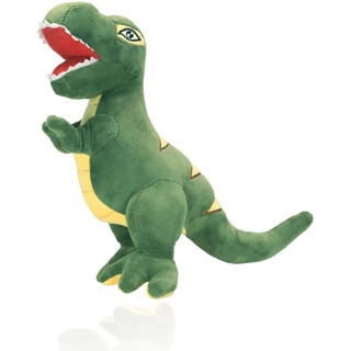 wiztex Dinoosaurier Kuscheltier - 35 cm Dinoo Stofftier - Waschbar Dinoosaurier Plüschtier - Trex Monster Geschenk für Kinder für Halloween, Weihnachten und Geburtstagsfeier (Dunkelgrün)