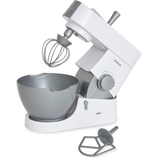 Casdon 63550 Kenwood Spielzeug-Mixer für Kinder ab 3 Jahren, perfekt für angehende Bäcker, die gerne echte Lebensmittel mischen, Grau, 26 x 15,5 x 19,5 cm