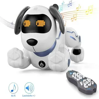 yozhiqu RC-Roboter Sprachgesteuerter ferngesteuerter intelligenter Stunt-Roboterhund, Programmierbare Aktionen,intelligente Interaktion,Geschenke für Kinder