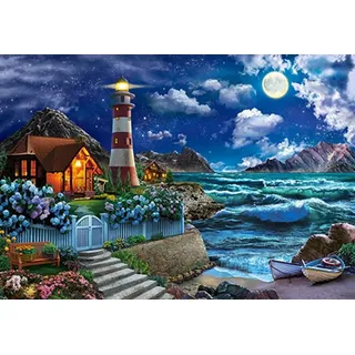 Castorland Puzzle Romantischer Abend am Meer, Puzzleteile