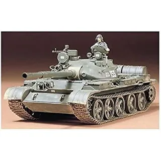 TAMIYA 35108 1:35 Rus. T-62A Kampfpanzer (1), Modellbausatz,Plastikbausatz, Bausatz zum Zusammenbauen, detaillierte Nachbildung, Grün