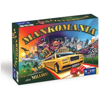 HUCH! | 882318 | Mankomania | Kult-Spiel aus den 80er und 90er Jahren | Brettspiel-Klassiker in der Neuauflage | Familienspiel | für 2 bis 4 Spieler ab 8 Jahren | Wie verjubelt Man eine Million?