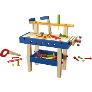 Playtive Holz Schminktisch, Einkaufswagen, Werkbank (Werkbank)