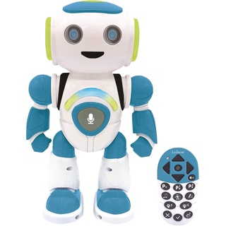 Powerman Jr. Intelligenter Roboter für Kinder der Gedanken liest - Spielzeug,Tanzt Musiziert Tier-Quiz STEM Programmierbar Fernbedienung - Grün/blau-ROB20DE