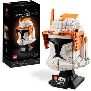 LEGO 75350 Star Wars Clone Commander Cody Helm Set für Erwachsene, The Clone Wars Erinnerungsstück der 2023 Serie, Geschenk für die Sammlung, Deko-Modell