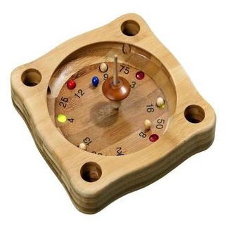 3261 - Tiroler Roulette, Bambus,Brettspiel aus Holz, ab 2 Spieler, ab 6 Jahre