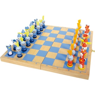 small foot Schach "Ritter" aus Holz, Reisespiel zum Klappen, ab 6 Jahren, 6084