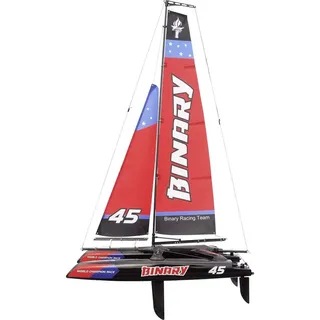 Amewi 26059 Binary - Katamaran Segelboot 40 cm, 2,4GHz, Mehrfarbig, Youth Large / 11-13