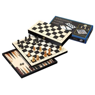 Philos - Reise-Schach-Backgammon-Dame-Set