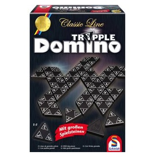 Schmidt-Spiele Kartenspiel 49287 Tripple-Domino, ab 6 Jahre, Classic Line, 1-4 Spieler
