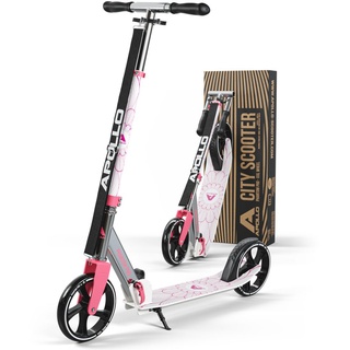 Apollo XXL Wheel Scooter - Phantom Pro City Scooter | Klappbarer City Roller für Kinder | Höhenverstellbar, Tretroller für Erwachsene | Cityroll...